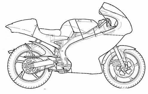 Dirt Bike Coloring Pages Sketch Coloring Page